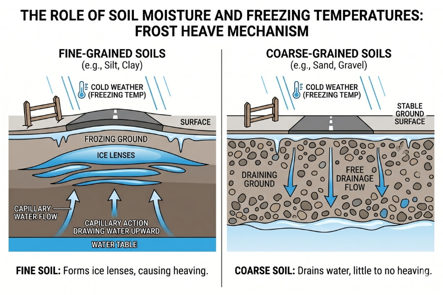 soil moisture and frost have soil moisture and frost have