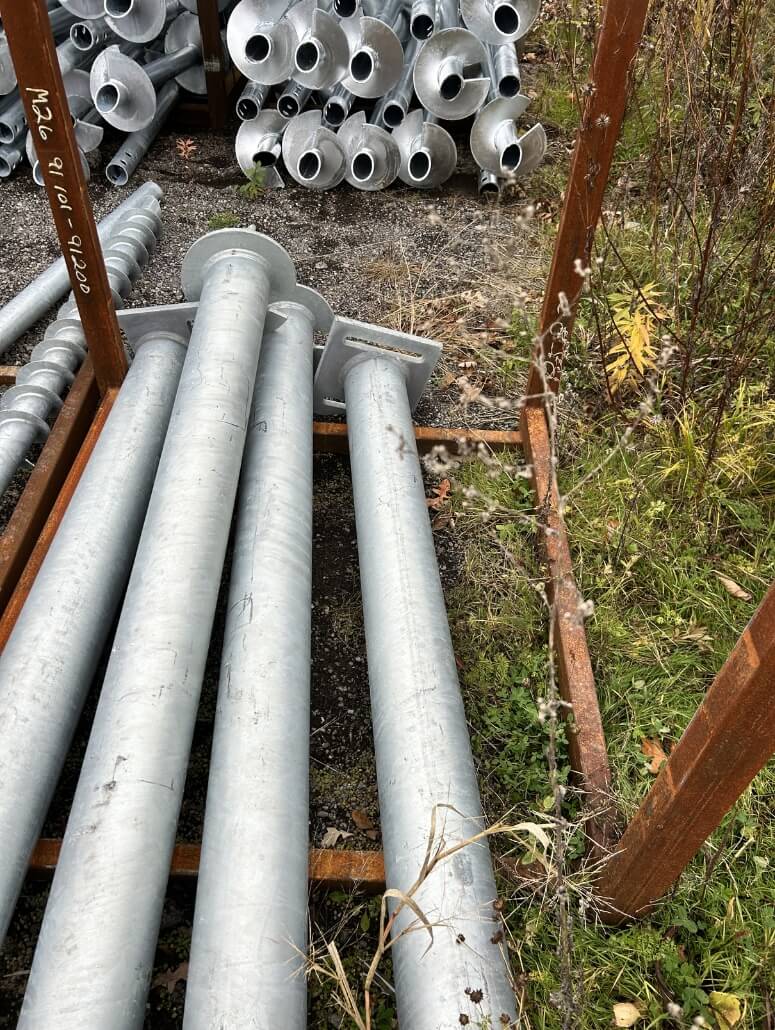 helical pile foundations for sheds