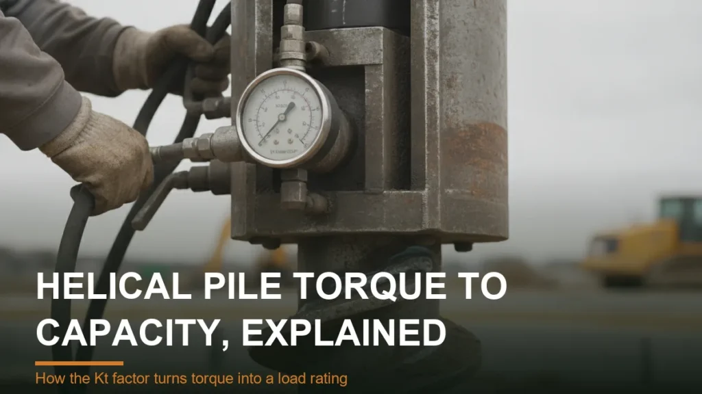 helical pile torque chart