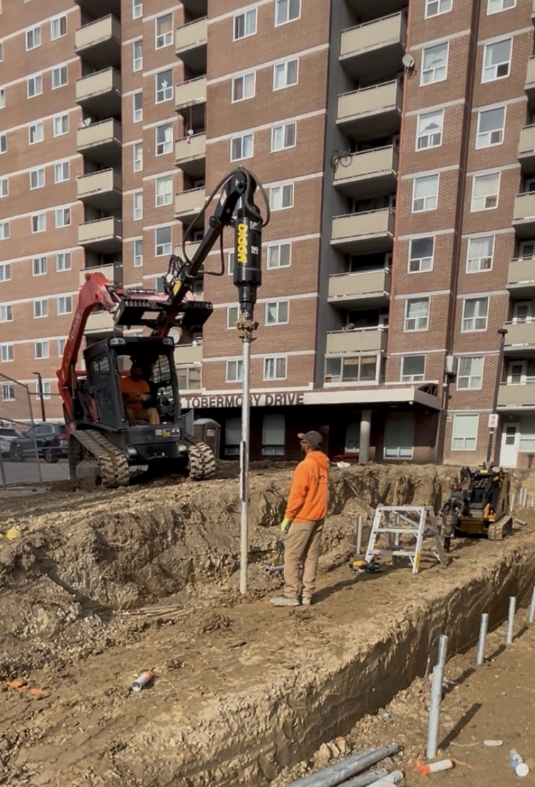 mississauga helical pile installation