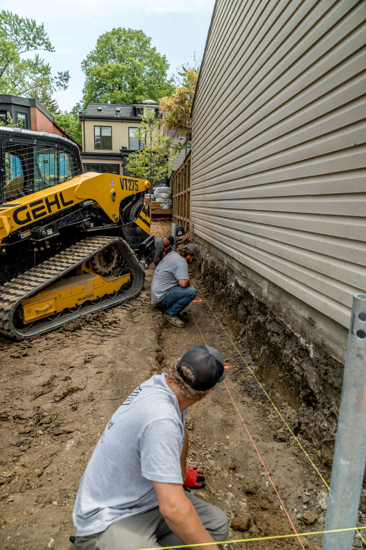 bolton soil guide screw pile installation