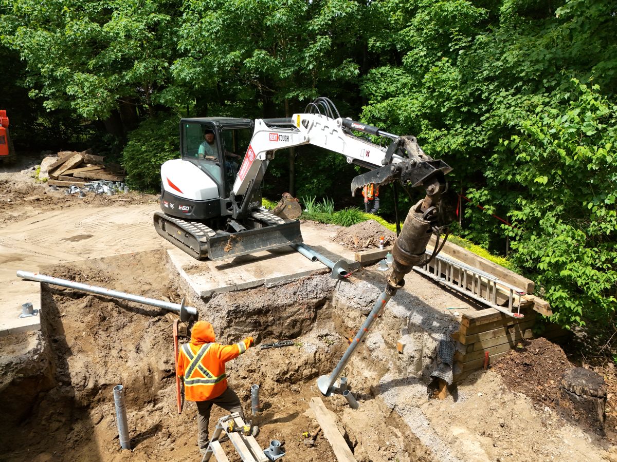 cookstown screw pile foundation installation