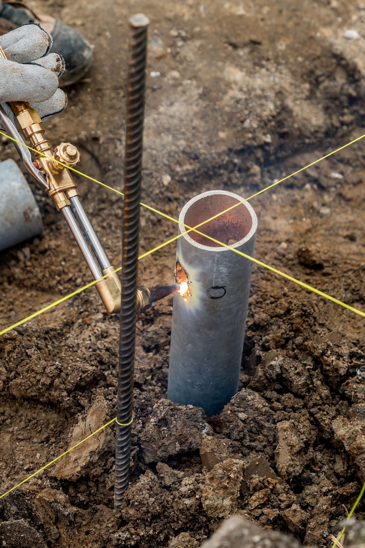 maple helical foundation installation